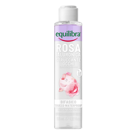 Equilibra Różany dwufazowy płyn do demakijażu z kwasem hialuronowym 125ml