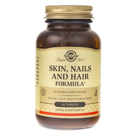 Solgar Włosy Skóra Paznokcie 60 tabl.
