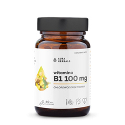 Aura Herbals Witamina B1 100 mg, tiamina, 60 kaps.