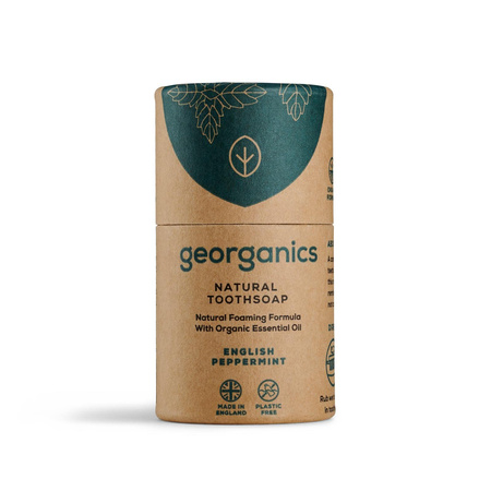 Georganics − English Peppermint, mydło do czyszczenia zębów − 60 ml