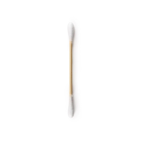 Humble brush, Ekologiczne patyczki do uszu bambus i naturalna bawełna, WHITE, białe, 100szt