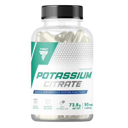 Trec POTASSIUM CITRATE wsparcie układu nerwowego 90 kaps.