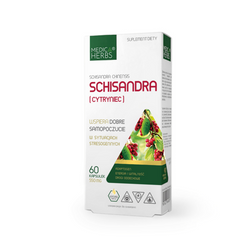 MEDICA HERBS Schisandra Cytryniec 550mg na wsparcie odporności 60 kaps.