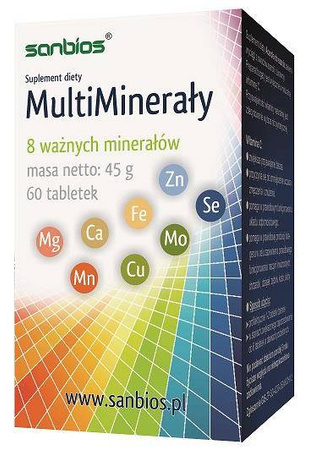 Sanbios Multiminerały 60 T Wzmacnia Odporność