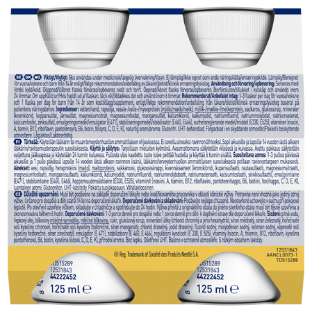 Resource® Ultra High Protein wanilia 4 × 125 ml