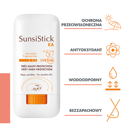 Avène SunsiStick KA Sztyft SPF 50+ 20 g