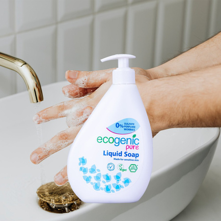 Ecogenic Pure, Mydło do rąk w płynie z pompką, bezzapachowe, 500 ml