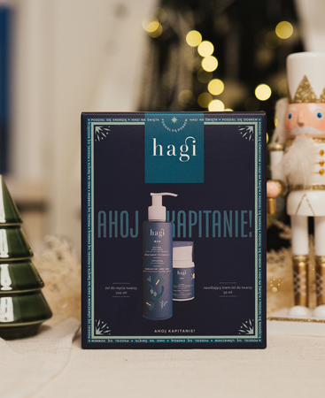 Hagi - Xmas Zestaw Ahoj Kapitanie Żel do mycia twarzy 200ml+Krem-żel nawilżajacy 50ml