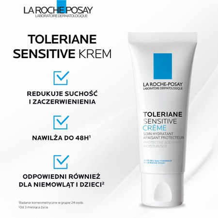 La Roche-Posay − Toleriane Sensitive, krem do twarzy 40ml