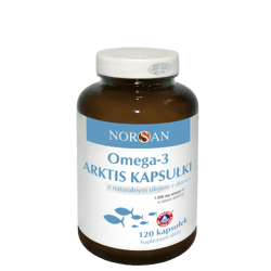 Norsan Omega-3 ARKTIS kwasy tłuszczowe omega-3 DHA 120 kaps.