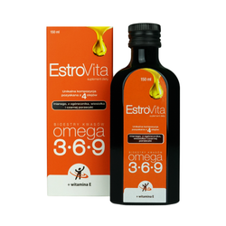 EstroVita Classic Omega 3-6-9 z Witaminą E - 150 ml