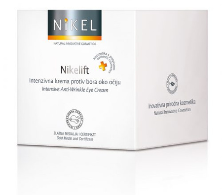 Nikel, NIKELIFT, Przeciwzmarszczkowy krem pod oczy z pomarańczą, kwiatem immortelle, olejkiem sezamowym i wit. E, 15 ml