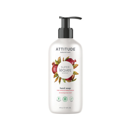 Attitude, Super Leaves, Mydło do rąk, Czerwone liście winogron, 473ml