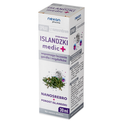 Nexon Islandzki Medic + Spray Do Gardła Z Nanosrebrem 30ml