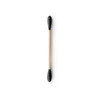 Humble brush, Ekologiczne patyczki do uszu bambus i naturalna bawełna, BLACK, czarne, 100szt