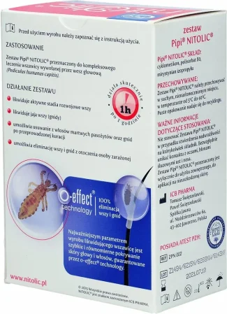 Pipi NITOLIC® Spray przeciw wszawicy 100 ml + grzebień – kompleksowy zestaw do usuwania wszy i gnid