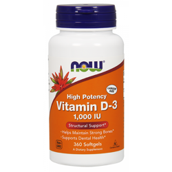 Witamina D3 1000 IU (360 kaps.)