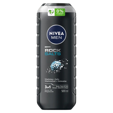 Men Rock Salts żel pod prysznic do twarzy ciała i włosów 500ml