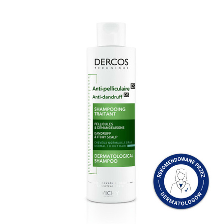 Vichy - Dercos, szampon przeciwłupieżowy włosy normalne i przetłuszczające się – 200 ml