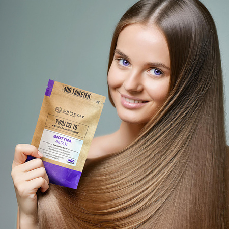 Twój Cel To Biotyna 4xTAK z naturalnym krzemem na piękne włosy, skórę, paznokcie 400 tabl.