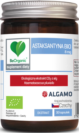 BeOrganic Astaksantyna BIO 8 mg x 30 kaps