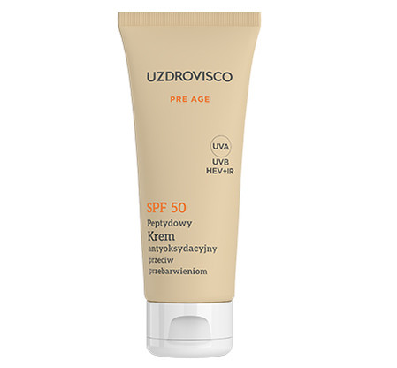 Uzdrovisco - Pre-Age SPF 50 peptydowy krem antyoksydacyjny przeciw przebarwieniom 50ml