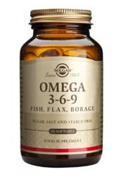 Solgar Omega 3-6-9 Fish, Flax, Borage 60 kaps.