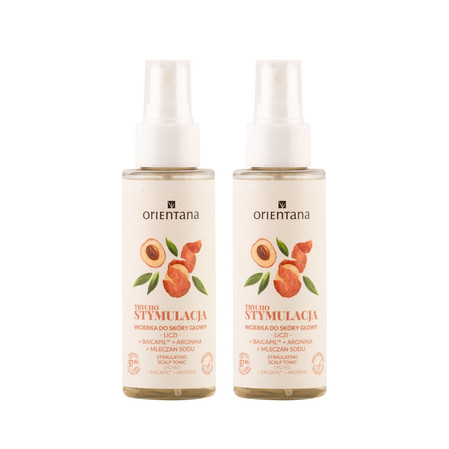 Zestaw: 2x Orientana Wcierka Trycho Stymulacja Liczi Baicapil Arginina Mleczan sodu 100ml
