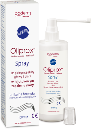 Oliprox Spray do pielęgnacji w łojotokowym zapaleniu skóry 150 ml