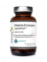KENAY Witamina B-Complex LipoCellTech na wsparcie energii, układu nerwowego i zmniejszenie uczucia zmęczenia 60 kaps.