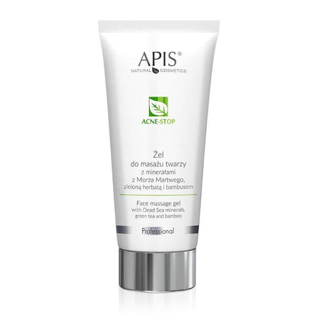 Acne-Stop Face Massage Gel żel do masażu twarzy z minerałami z Morza Martwego zieloną herbatą i bambusem 200ml