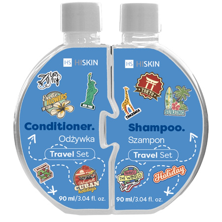 Puzzle Travel zestaw szampon do włosów 90ml + odżywka do włosów 90ml