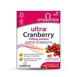 Vitabiotics Ultra Cranberry 750mg suplement diety 30 tabletek