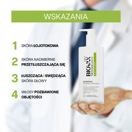 L'biotica Biovax Trychologic szampon przetłuszczanie 200 ml