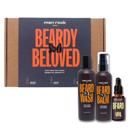 Men Rock Beard Care Gift Set - Oak Moss