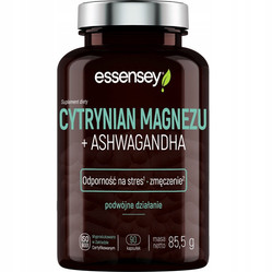 Essensey Cytrynian magnezu Ashwagandha 90 kaps.