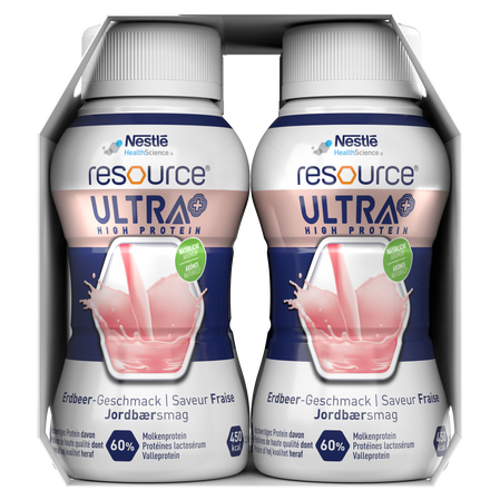 Resource Ultra + Strawberry 4 x 200ml