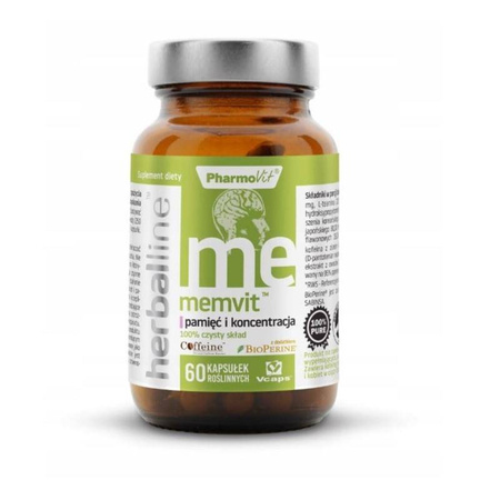 Pharmovit Herballine Memvit na wsparcie pamięci 60 kaps.