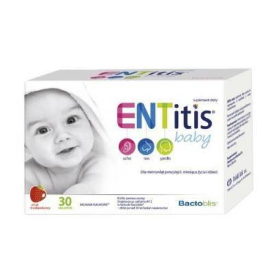 Entitis baby - odporność smak truskawkowy 30 sasz. KRÓTKA DATA 30.09.2024