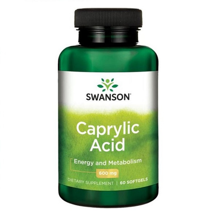 Swanson Kwas Kaprylowy 600 Mg 60 K