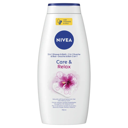 Shower & Bath płyn do kąpieli i żel pod prysznic 2w1 Care&Relax 750ml