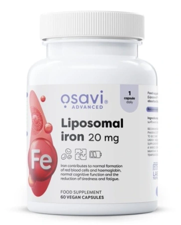 Osavi Liposomal Iron liposomalne żelazo 20 mg - 60 kaps.
