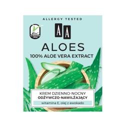 AA − Krem odżywczo-nawilżający Aloes 100% Aloe Vera Extract − 50 ml