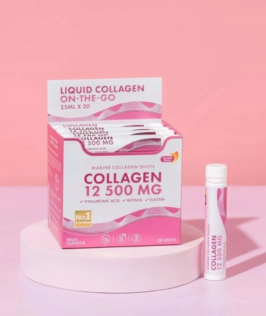 Swedish nutra Marine Collagen 12 500 mg  kolagen do picia Shots 25 ml x 20