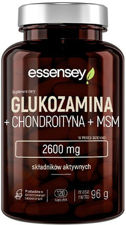 ESSENSEY GLUKOZAMINA + CHONDROITYNA + MSM 120 kaps.