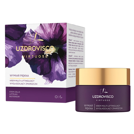 Uzdrovisco, Virtuose, Wymiar piękna, krem multi-liftingujący wygładzający zmarszczki, 50 ml