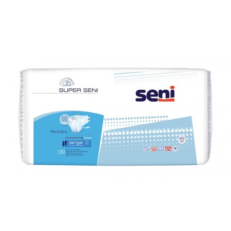 Seni pieluchomajtki Super Seni Plus L 30 sztuk