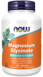 NowFoods Magnez Magnesium Glycinate 180 tabl.
