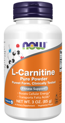 NOW FOODS L-Carnitine - L-Karnityna w proszku (85 g)