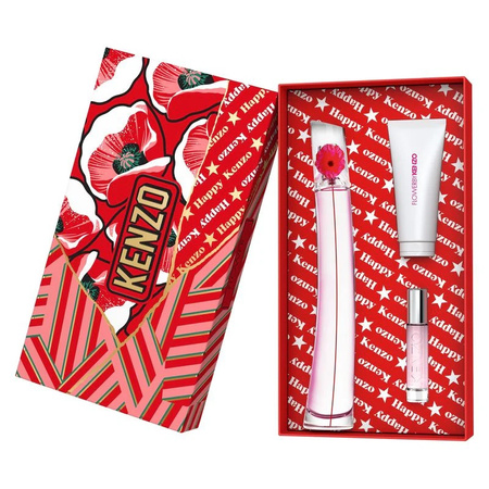 Flower by Kenzo Poppy Bouquet zestaw woda perfumowana spray 100ml + balsam do ciała 75ml + woda perfumowana spray 10ml